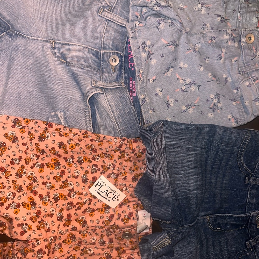 8 slim girls shorts bundle